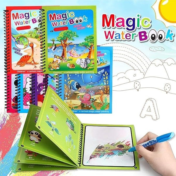 Magic Water Coloring Book For Kids (random Colors & Design)
